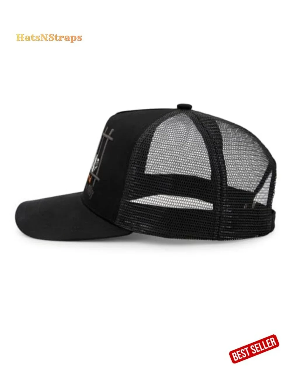 Unisex Adjustable Mesh Trucker Baseball Hat Breathable Side Stainless Steel